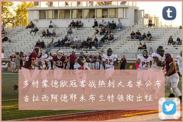 多特蒙德欧冠客战热刺大名单公布吉拉西阿德耶米布兰特领衔出征
